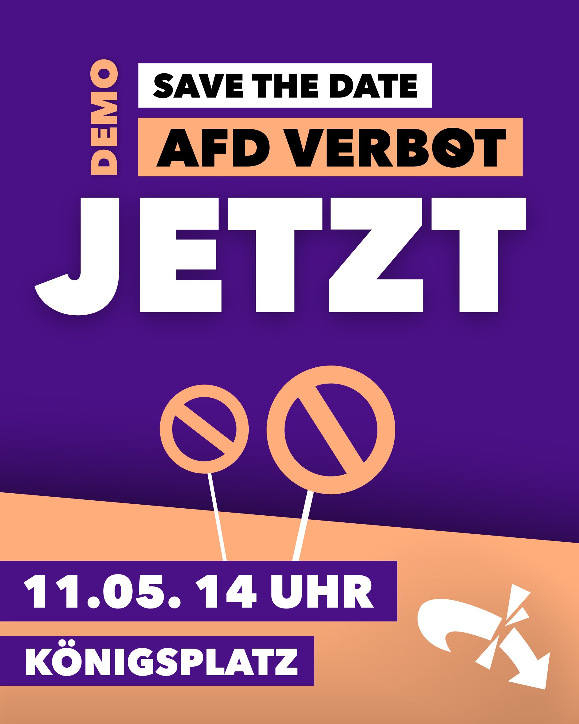 Demonstration 11.5. München Königsplatz 14 Uhr